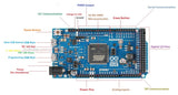 Tarjeta de desarrollo Arduino Due compatible con cable micro USB
