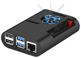 Carcasa para Raspberry Pi 4B con ventilador y disipadores