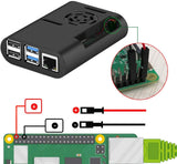 Carcasa para Raspberry Pi 4B con ventilador y disipadores
