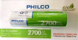 Pila Recargable AA 1,2V 2700mAh Ni-MH