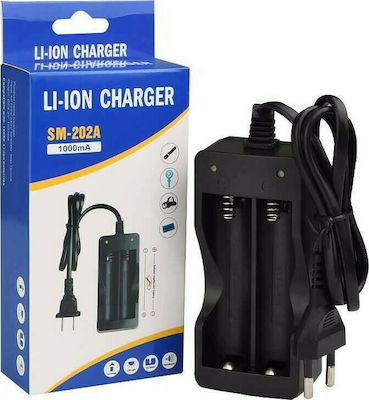 Cargador Doble para pilas 18650 con indicadores LED