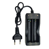 Cargador Doble para pilas 18650 con indicadores LED