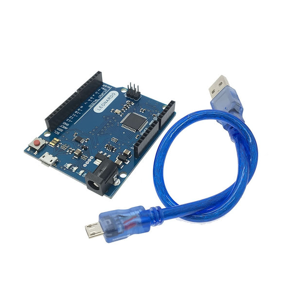 Tarjeta de Desarrollo Leonardo R3 Arduino Compatible con Cable Micro USB